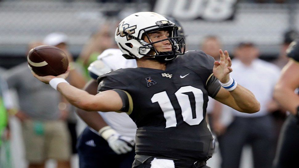 Will McKenzie Milton start tonight for UCF? Coach Josh Heupel says it's a gameday decision. (File)