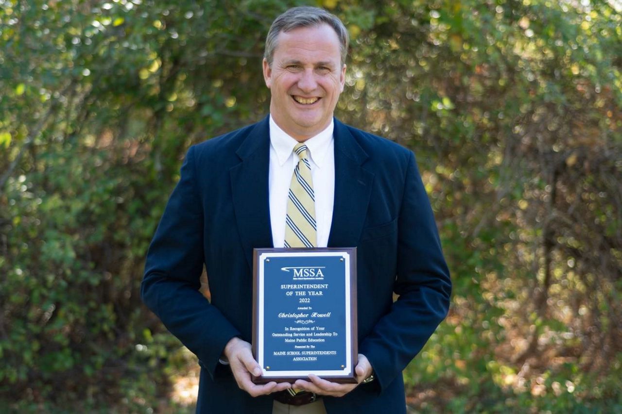 Christopher Howell has been honored for his work in the district that covers Windham and Raymond. (Photo courtesy of the Maine Department of Education)