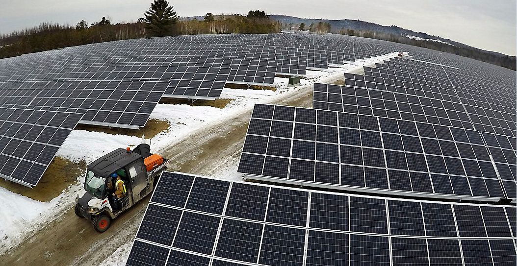 The three solar farms will be in Crawford, Champaign and Fayette counties. (AP Photo)