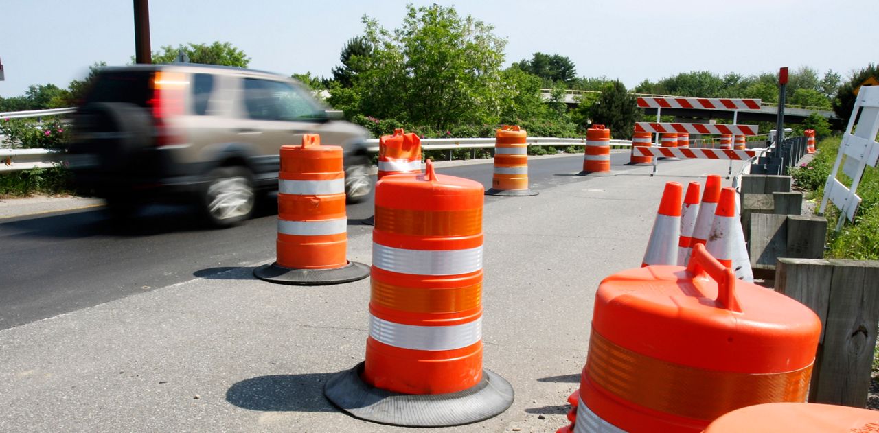 Construction on road