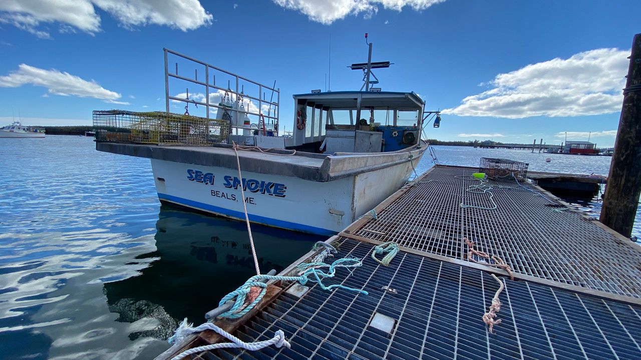 Maine lobster boat