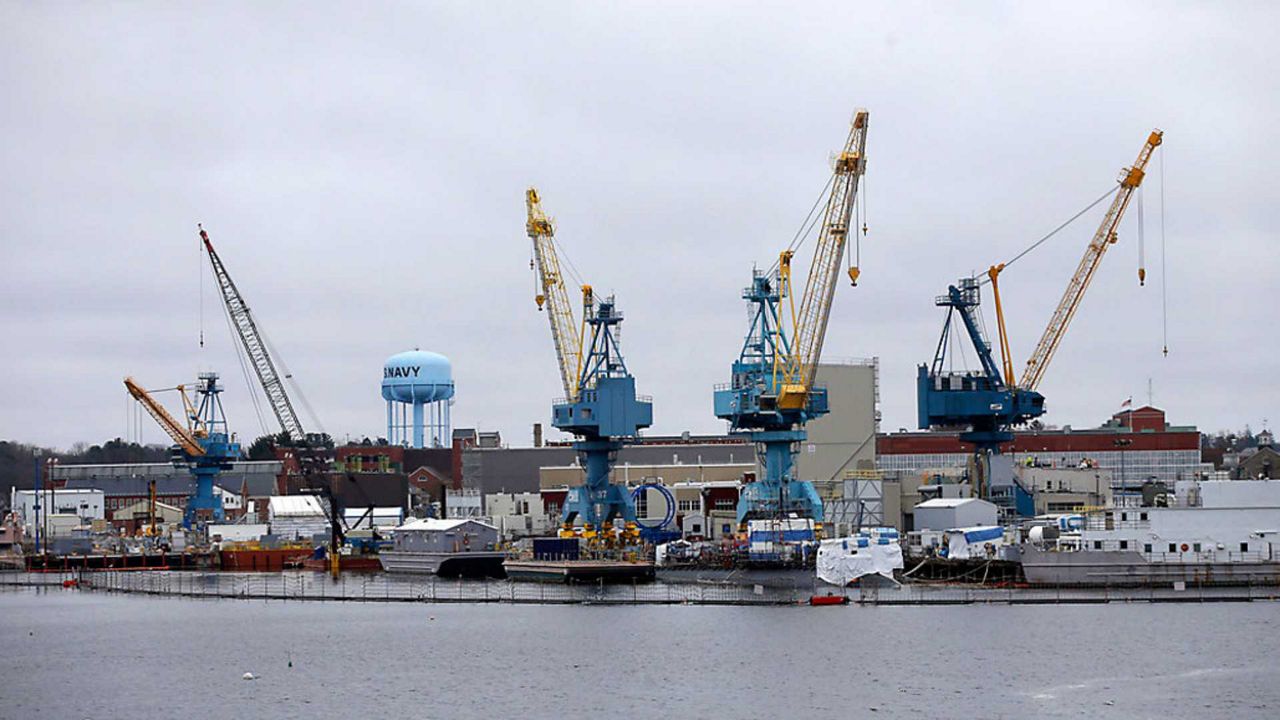 The Portsmouth Naval Shipyard in Kittery. (Associated Press/Robert F. Bukaty, File)