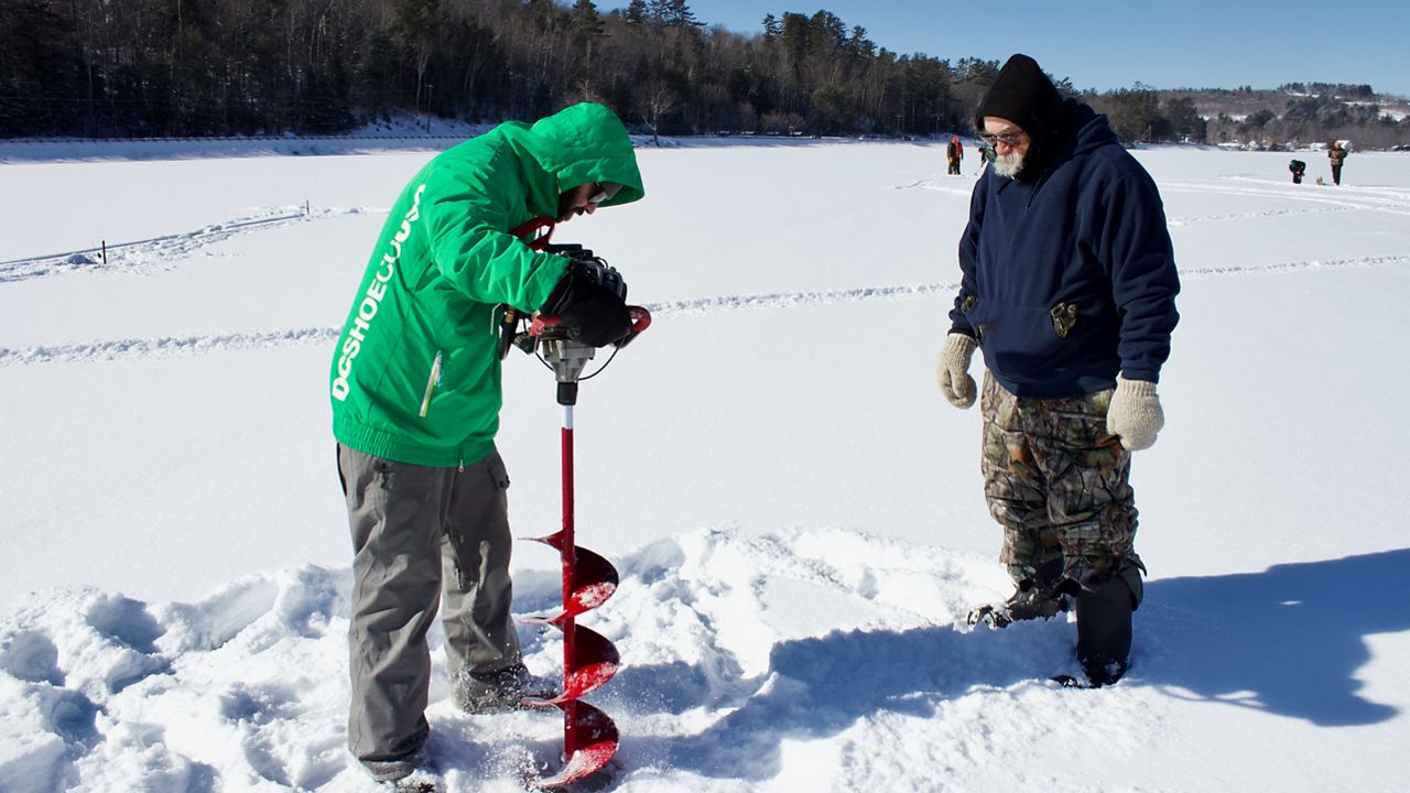 Learning to ice fish on Maine's changing lakes