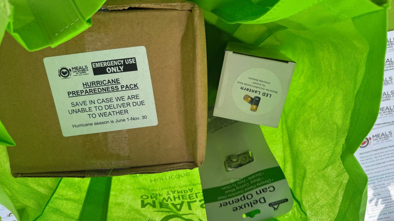 Tampa Bay area volunteers give storm prep kits to seniors, homebound residents