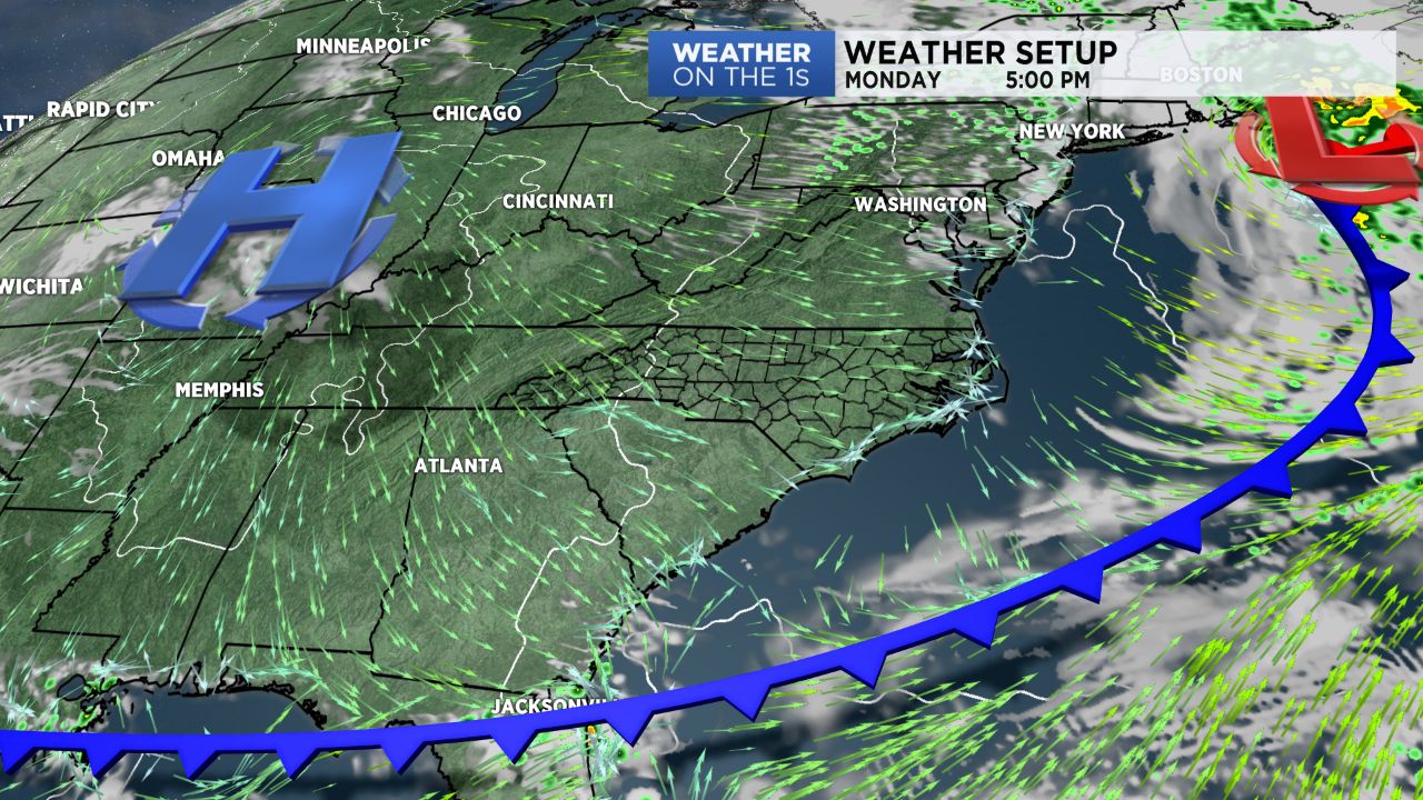 Much drier airmass has arrived in the region.