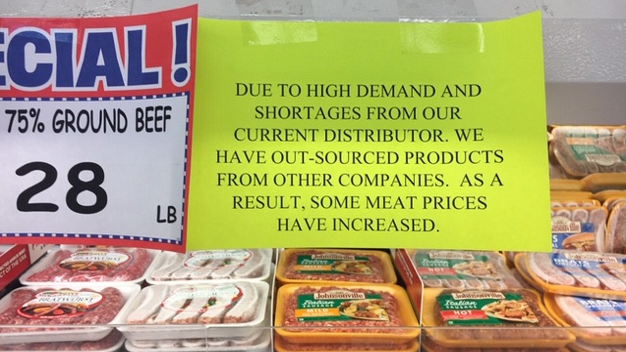 Grocers See Low Supply of Meats