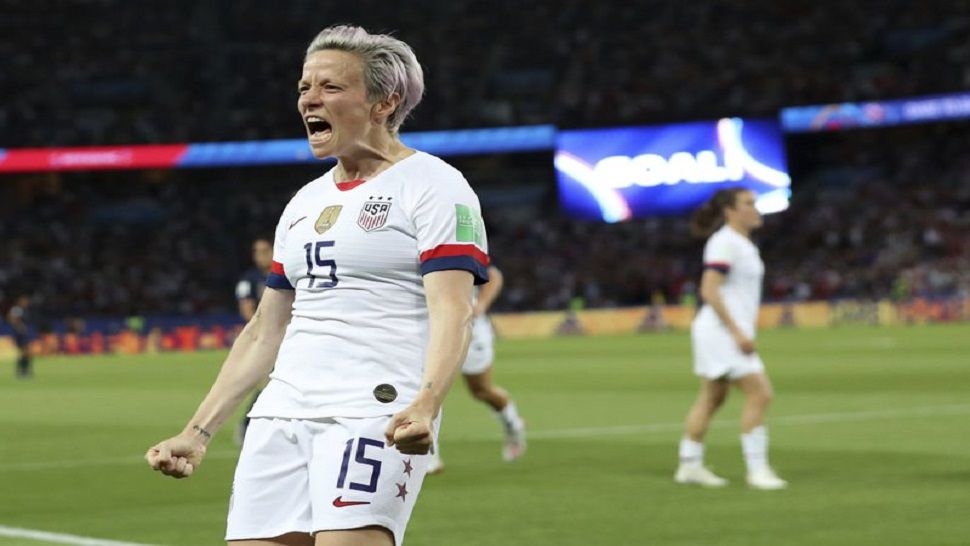 Megan Rapinoe scored her fifth goal of the Women's World Cup Tournament Friday against France.