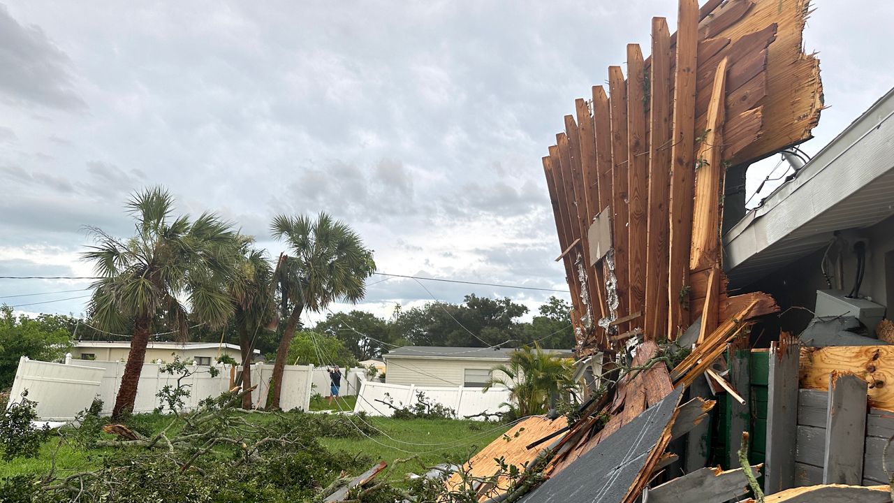 The National Weather Service says an EF-0 tornado touched down in Melbourne Thursday just before 6 p.m. (Spectrum News/Jon Shaban)