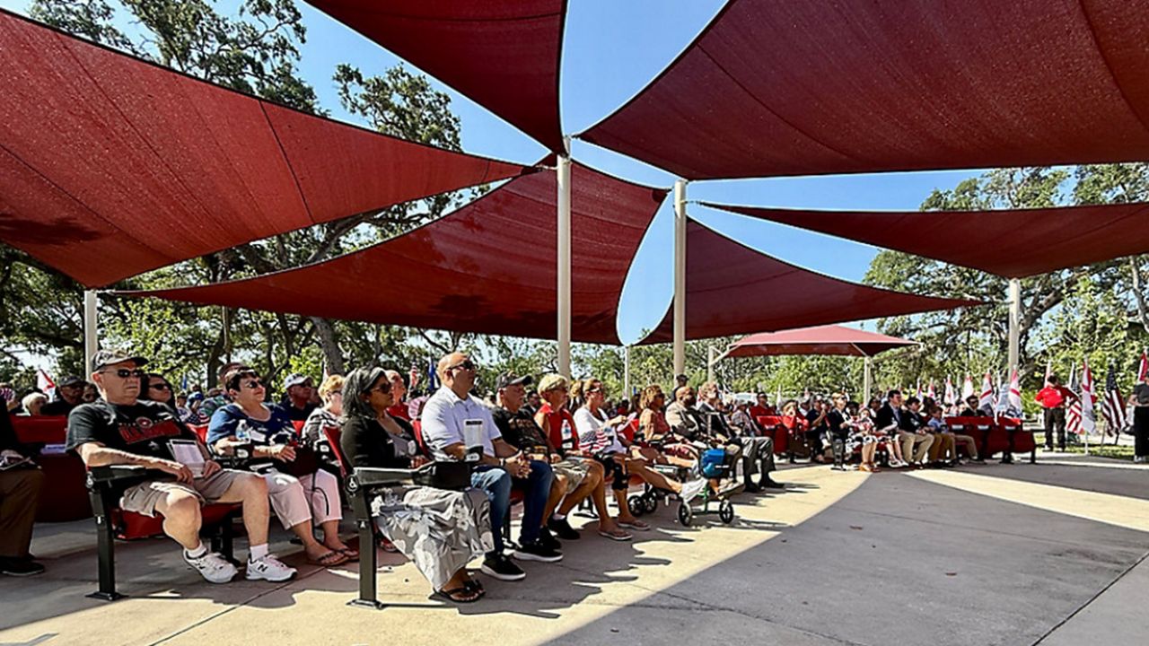 Hundreds of people turned out Sunday for the 28th Memorial Day Observance Ceremony held in Hillsborough County. (Spectrum News/Amber Gerard)