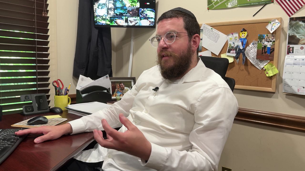 Rabbi Mendy Minkowitz is director of Chabad Elon at Elon University. (Spectrum News 1)