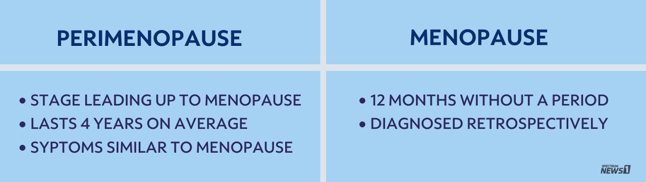 Perimenopause vs menopause