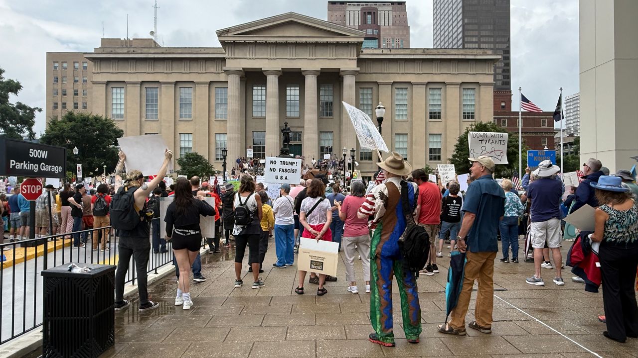 Protest in Louisville sees huge crowds and remains peaceful