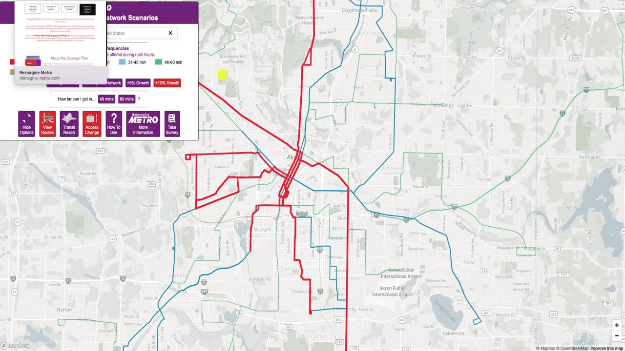 Existing and draft plan routes are accessible in an interactive tool on METRO's Reimagined Network website