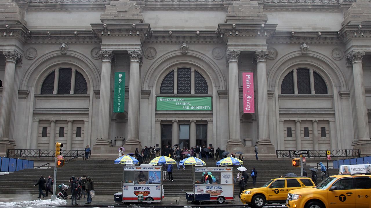 This March 19, 2013 file photo shows the exterior of the Metropolitan Museum of Art in New York. (AP Photo/Mary Altaffer, File)