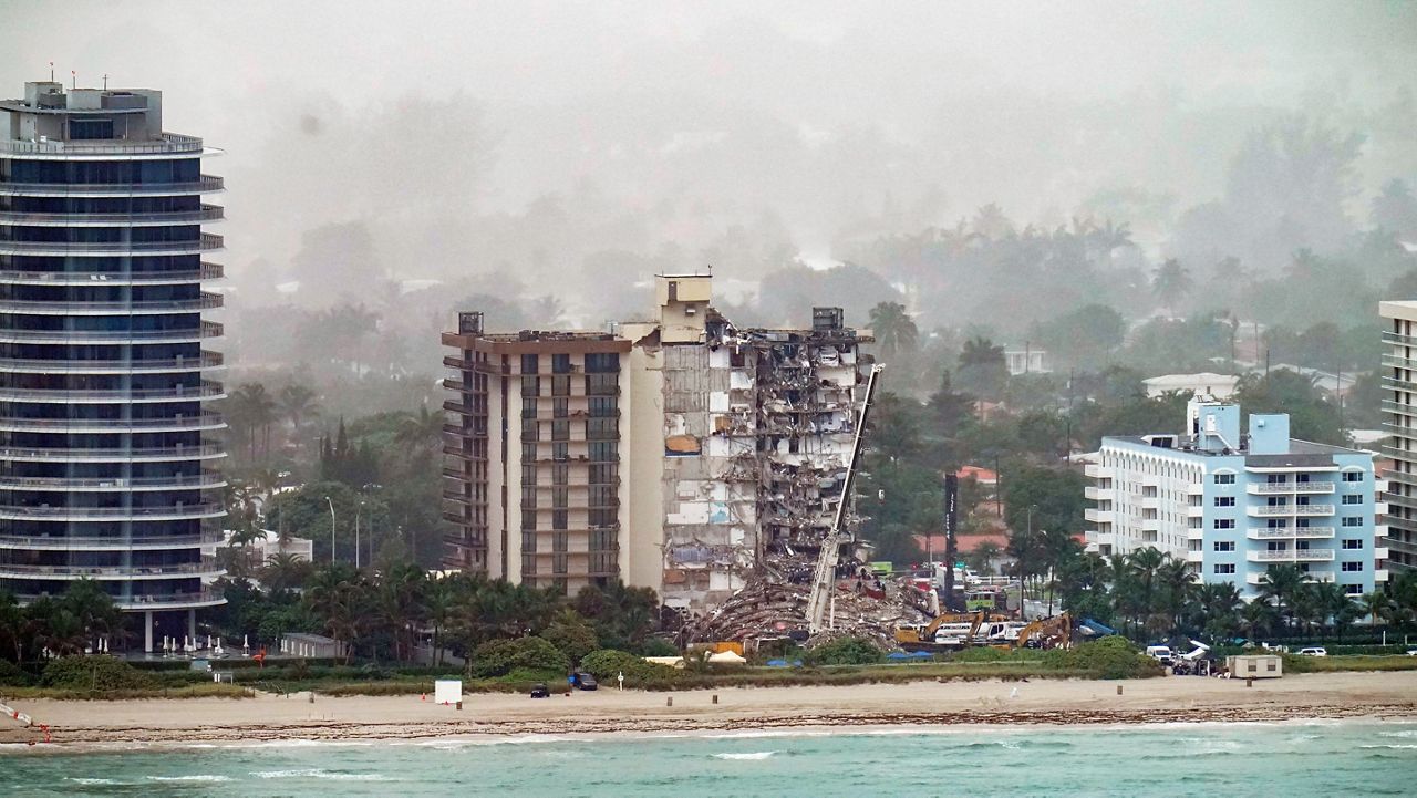 Collapsed tower in Surfside, Fla. (AP file)
