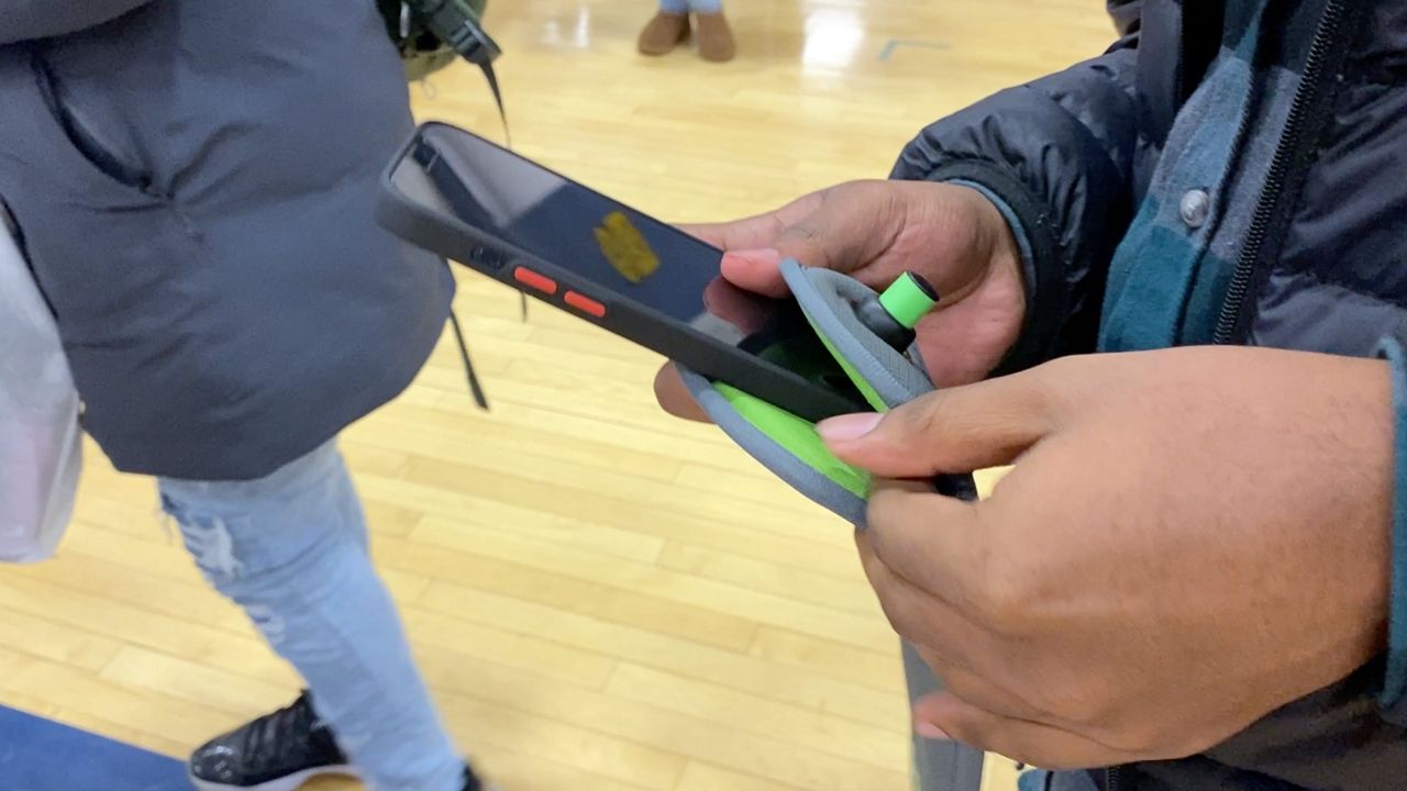 School locks up student cell phones with Yondr pouches