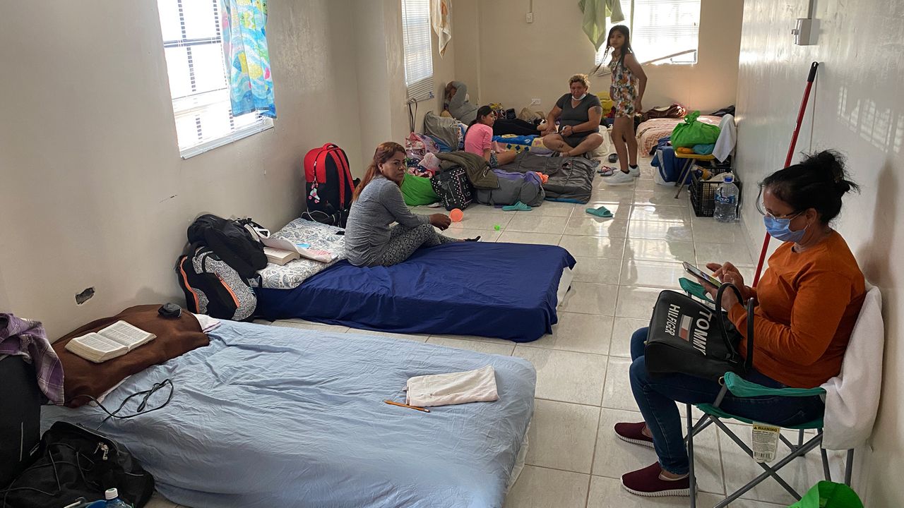 Migrants seek refuge in a local Mexican ministry, as they wait to be processed into the U.S. (Photo: Sabra Ayres)