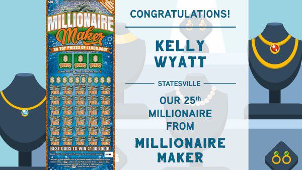A Statesville woman won $1 million on a newly-launched scratch-off ticket (Credit: N.C. Education Lottery)