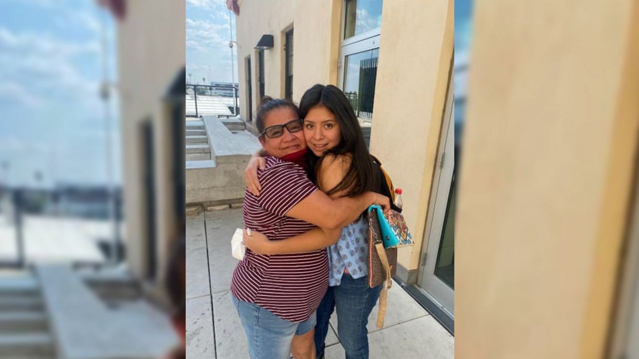 Angelica Vences-Salgado is reunited with her 19-year-old daughter, Jacqueline Hernandez, who was abducted from her home in Florida in 2007 when she was 6 years old. (Photo courtesy of the Clermont Police Department)