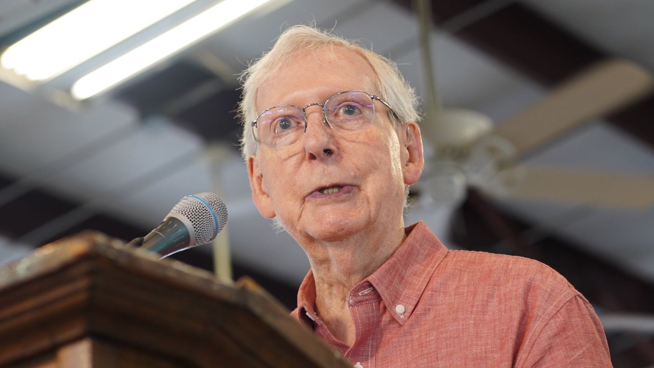 Senate Republican leader Mitch McConnell (Spectrum News 1/Jonathon Gregg)