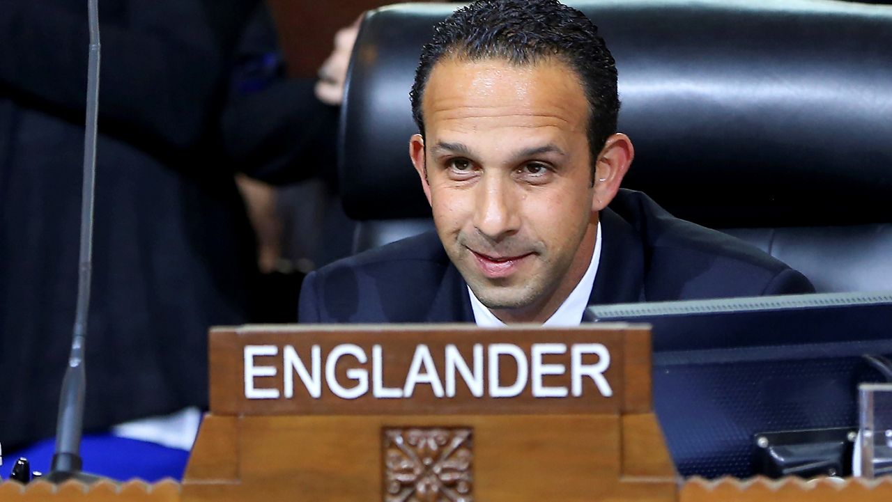 This May 19, 2015 file photo shows Los Angeles City Council member Mitchell Englander during a City Council meeting in Los Angeles. (AP Photo/Damian Dovarganes, File)