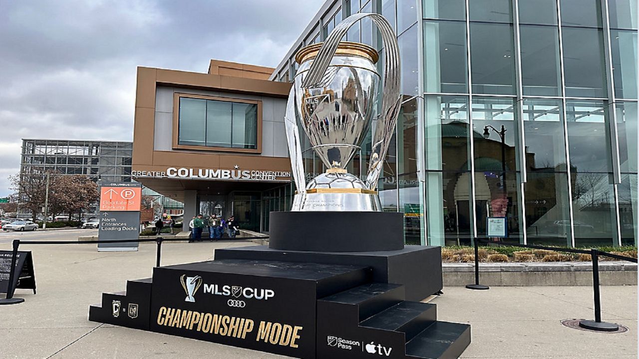 Replica of MLS Cup trophy arrives in Columbus