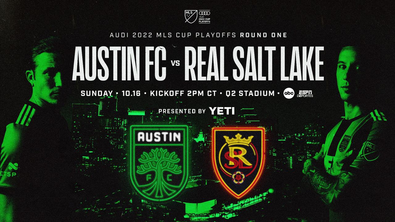 Second-seed Austin FC will be hosting seventh-seed Real Salt Lake for the round one match of the playoffs. (Austin FC Twitter)