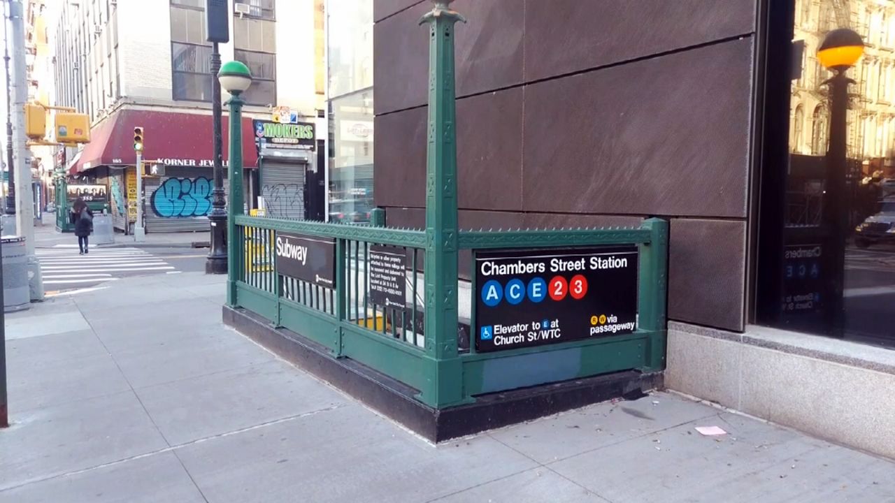 Stabbed in a subway station in Lower Manhattan