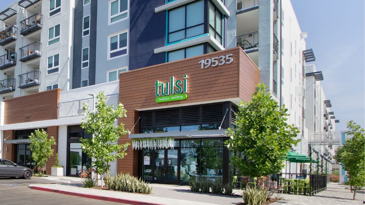The restaurant chain was founded three years ago during the pandemic and specializes in vegan and vegetarian Indian dishes. (Photo courtesy of Tulsi Indian Eatery)
