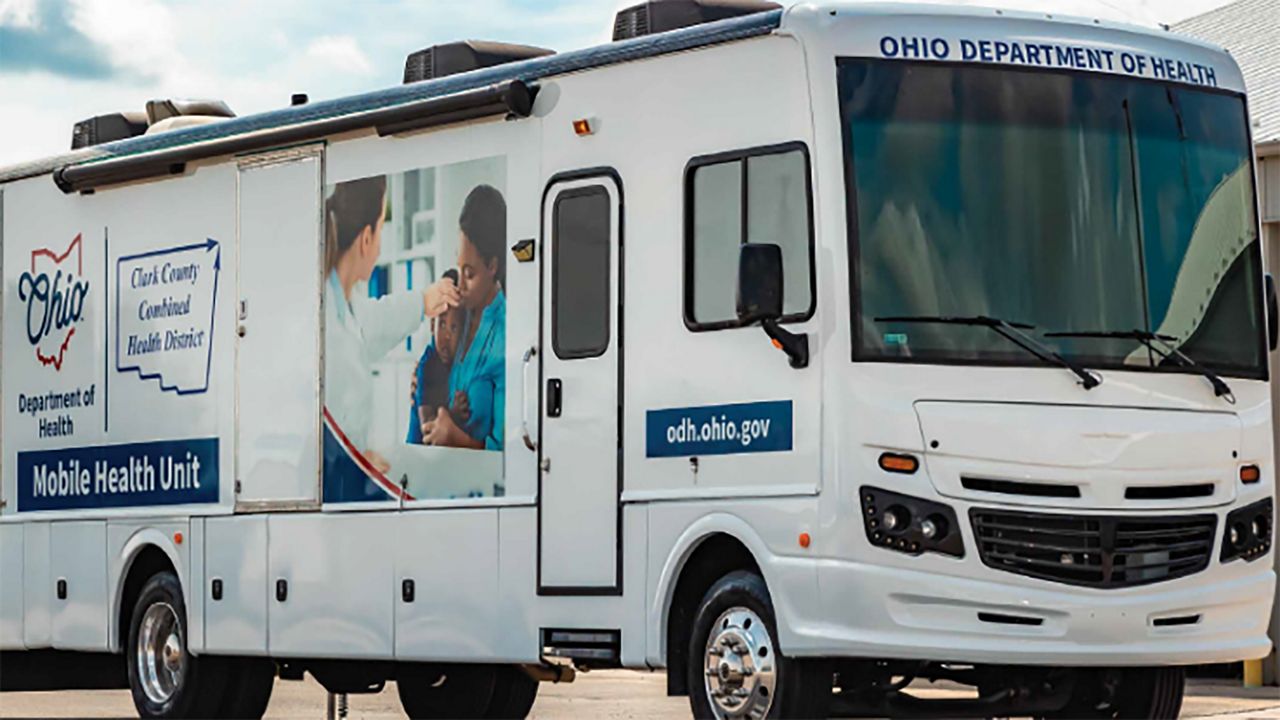 The new mobile health clinic, which will help Springfield residents with access to specific services. (Photo courtesy of Gov. Mike DeWine's office)