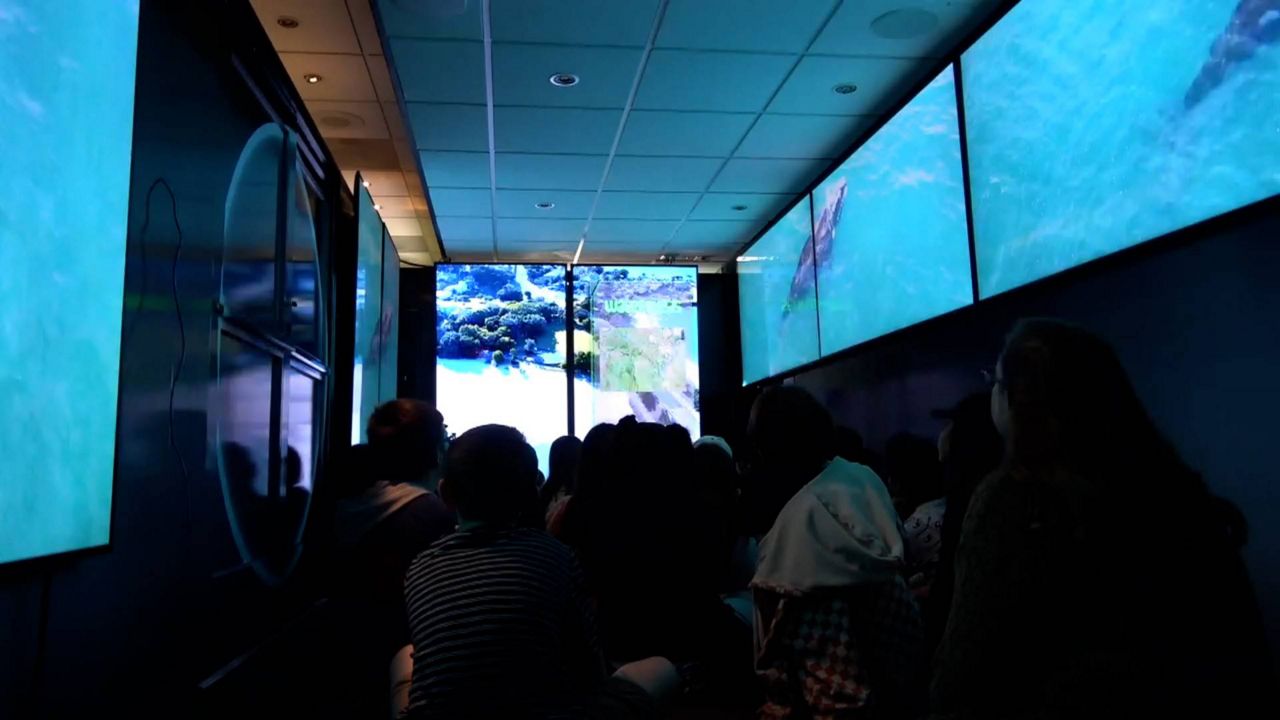 Classroom on wheels brings the ocean to students