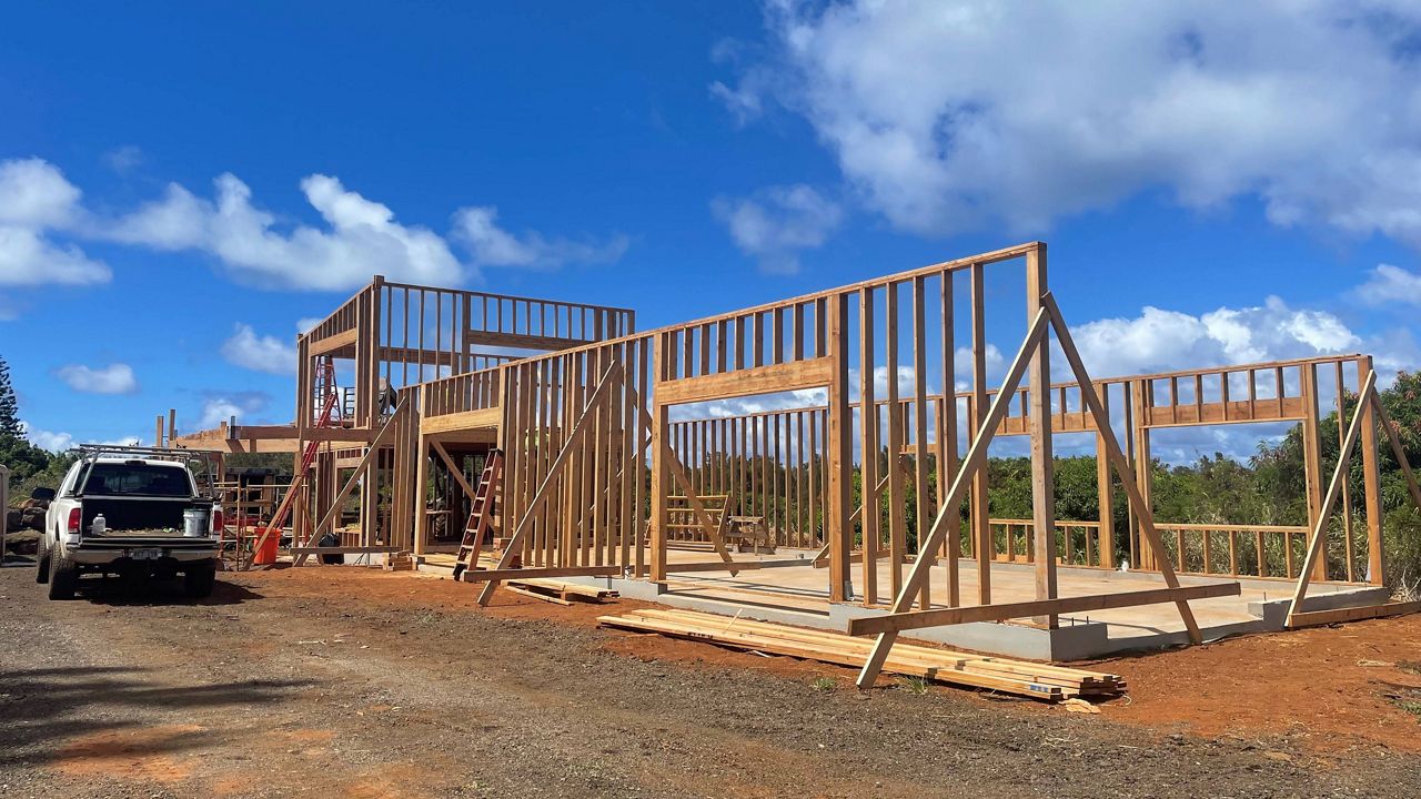 Pictured here is the food hub being built. (Malama Kauai)