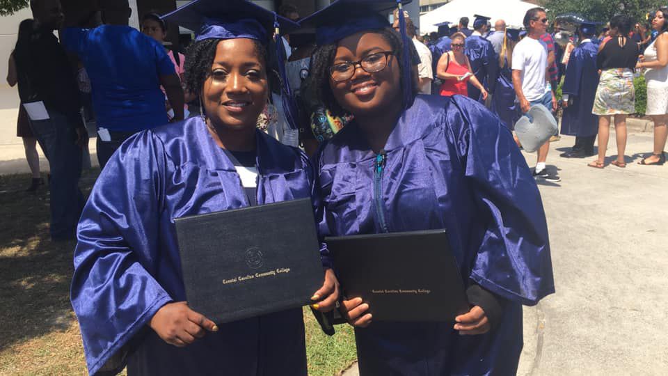 Jacksonville Mother and Daughter Graduate College Together