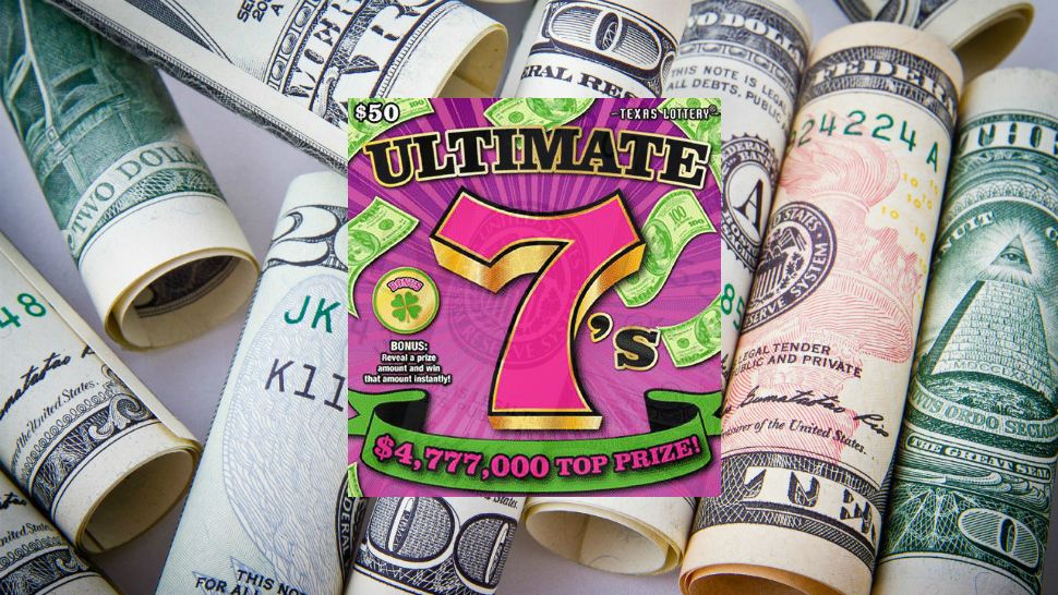 An image signifying an Ultimate 7's scratch-off lottery ticket appears in this image from the Texas Lottery. (Texas Lottery) 