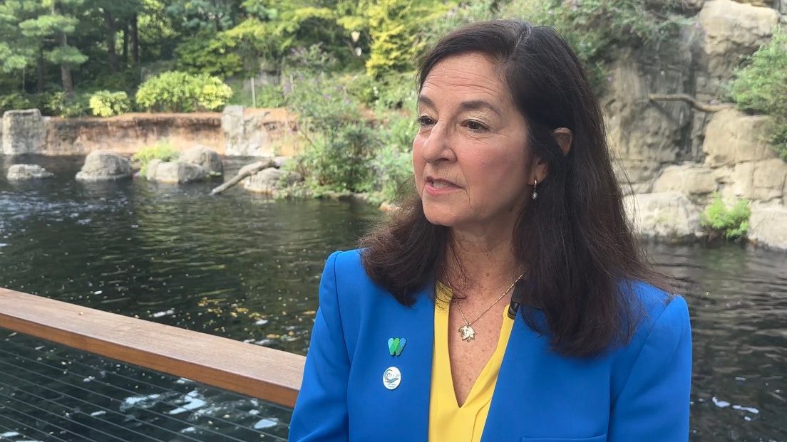 Monica Medina, who became president and CEO of the Wildlife Conservation Society in June, is pictured.