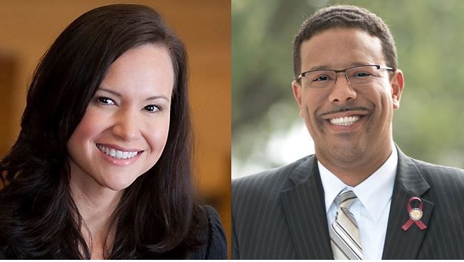 The choice for Florida Attorney General: Republican Ashley Moody and Democrat Sean Shaw.