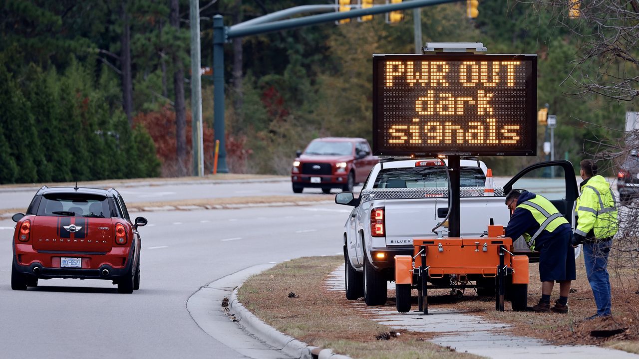 About 35,000 customers are still without power after someone attacked two Duke Energy substations in Moore County, North Carolina.