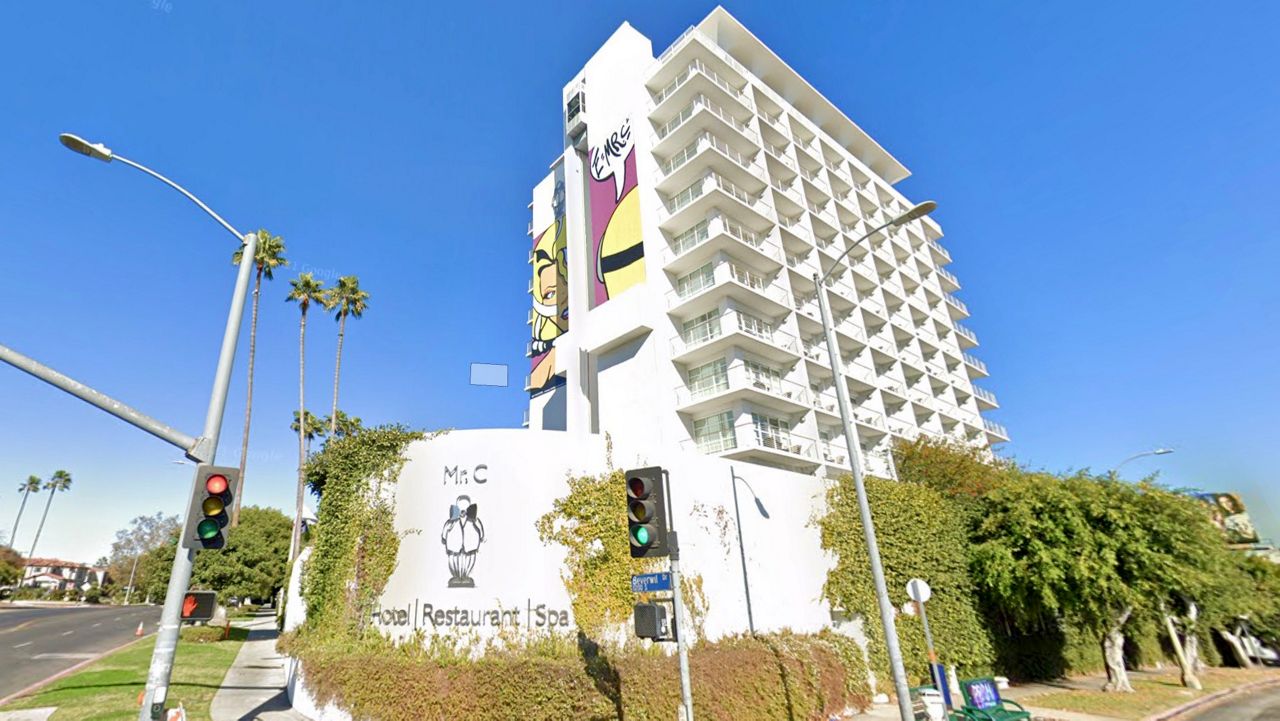 Mr. C Hotel in West Los Angeles (Courtesy Google Street View/ December 2020 image capture)