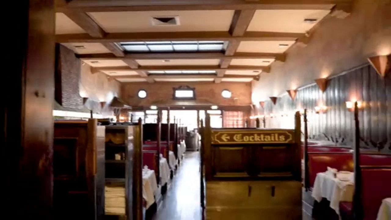 The interior of Musso & Frank