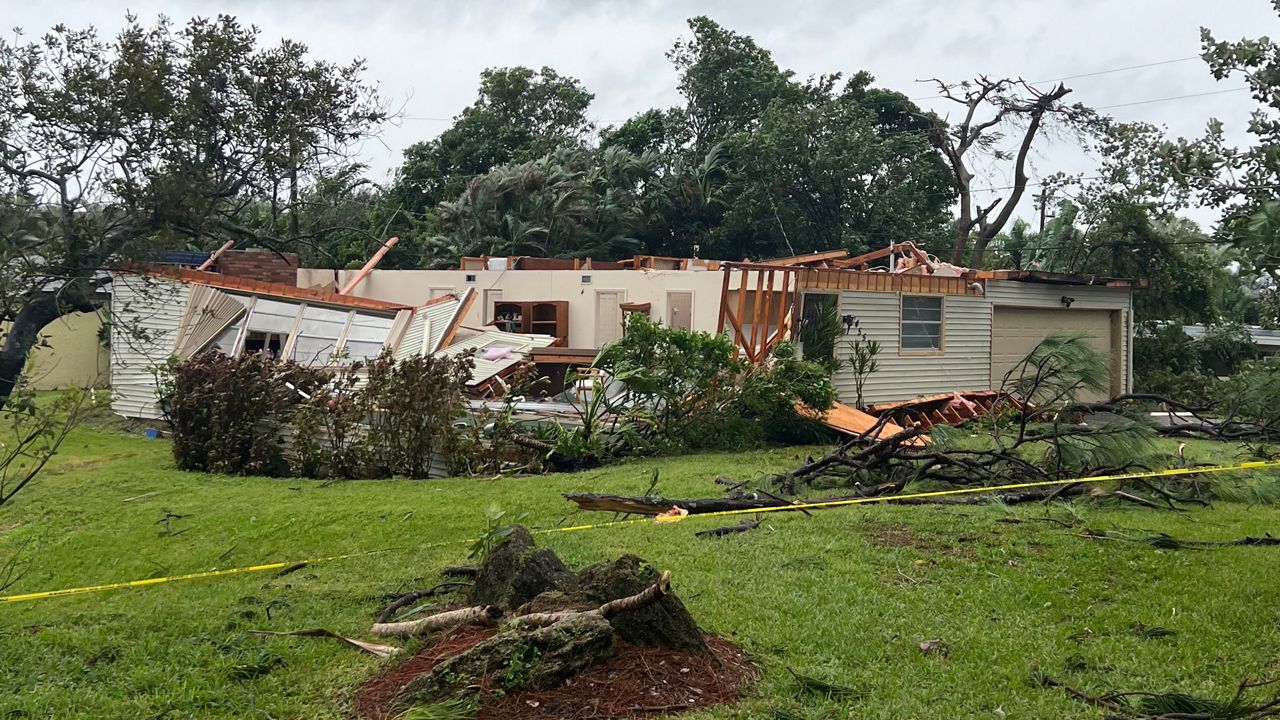 Damage due to Hurricane Milton in Stuart. (Courtesy: Mykeloa Sures)