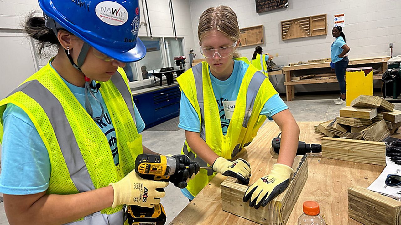 Construction camp gives high school girls experience
