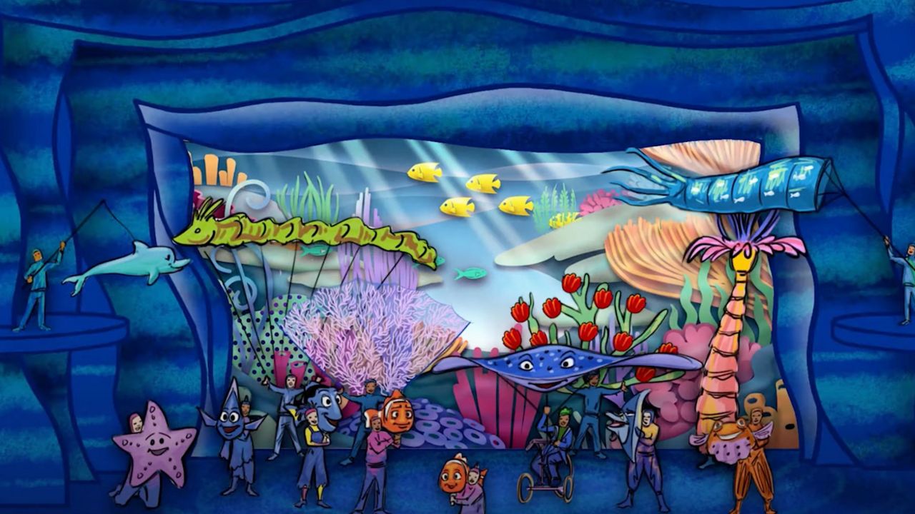 Concept art of the new Finding Nemo show at Disney's Animal Kingdom, "Finding Nemo: The Big Blue...and Beyond." (Photo courtesy: Disney)