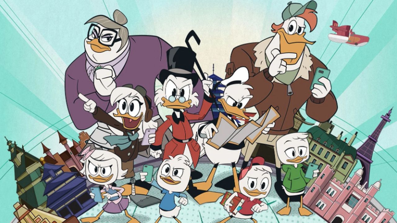 Artwork for DuckTales World Showcase Adventure, an interactive game that will be available in the Play Disney Parks app. (Photo: Disney)