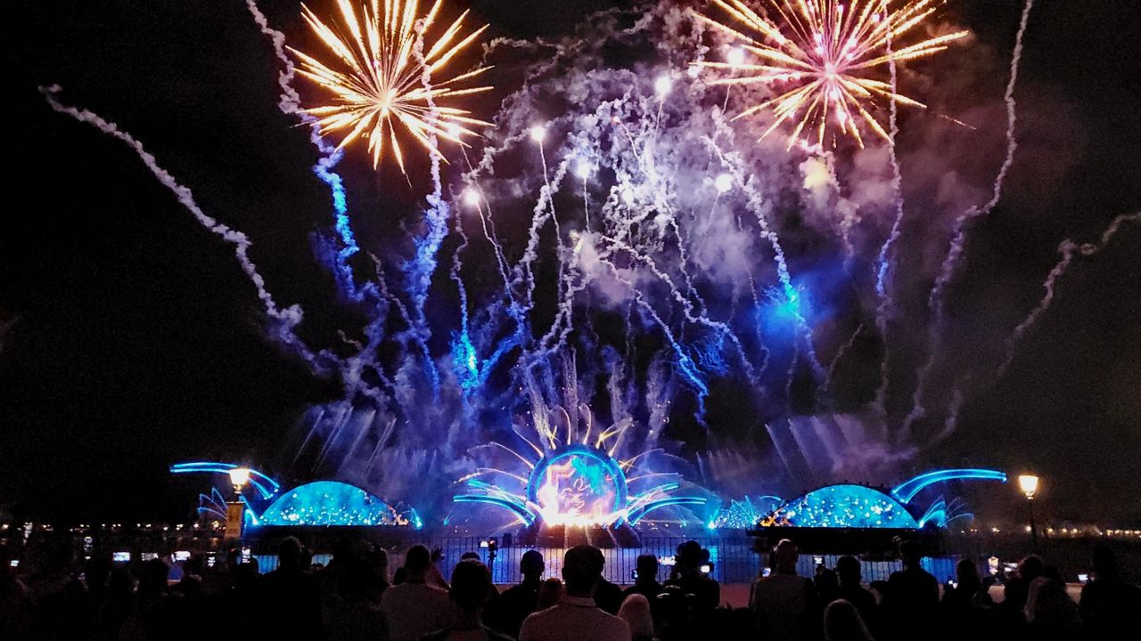 "Harmonious," the new nighttime spectacular at Epcot. (Spectrum News/Ashley Carter)