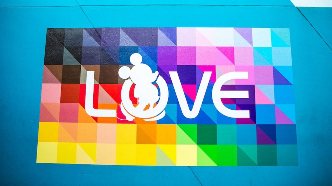 Disney World adds themed photo backdrops for Pride Month