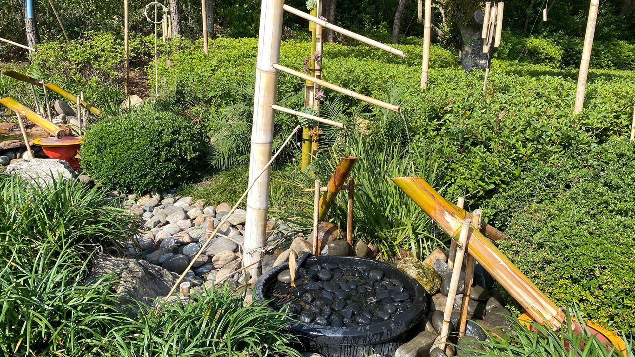 The Shishi-odoshi garden is one of the gardens featured at this year's EPCOT International Flower & Garden Festival. (Spectrum News/Ashley Carter)