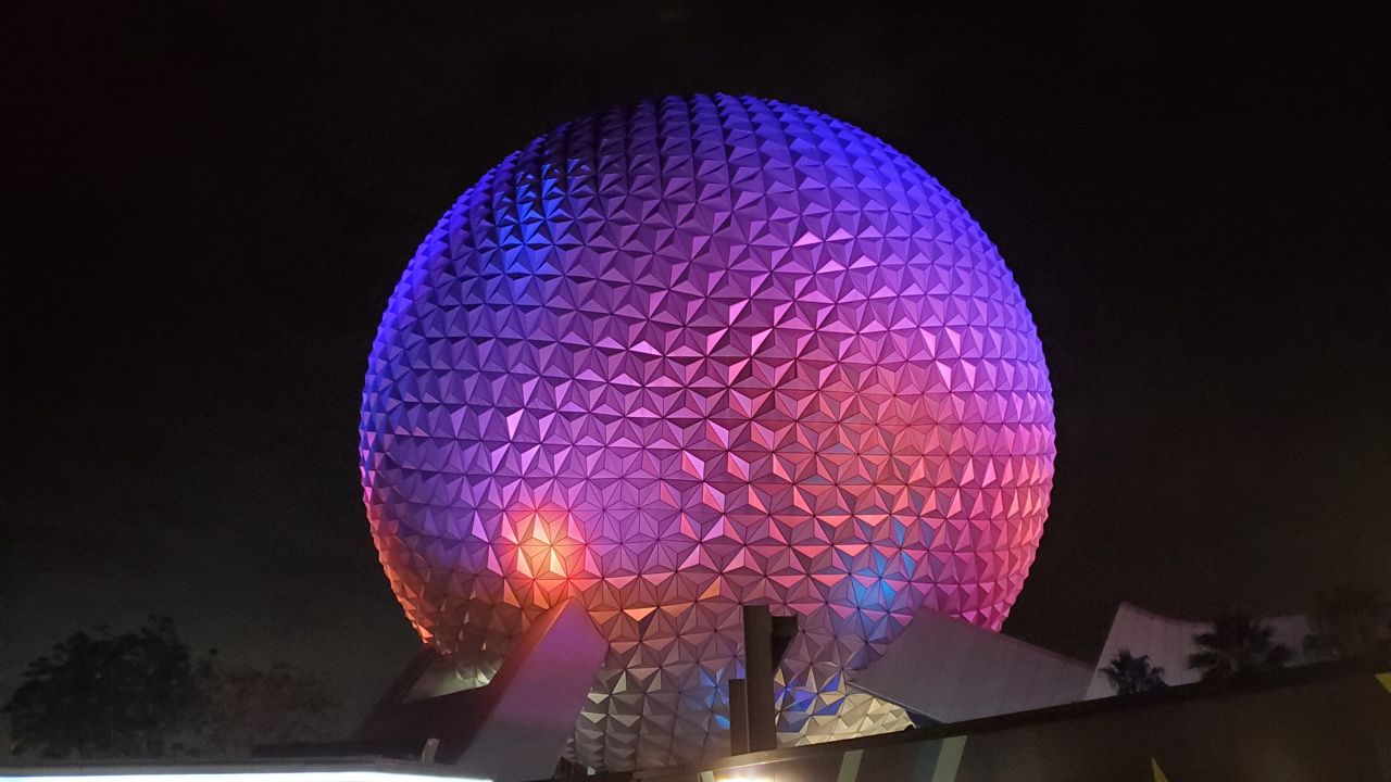 Spaceship Earth at Epcot. (Ashley Carter/Spectrum News)