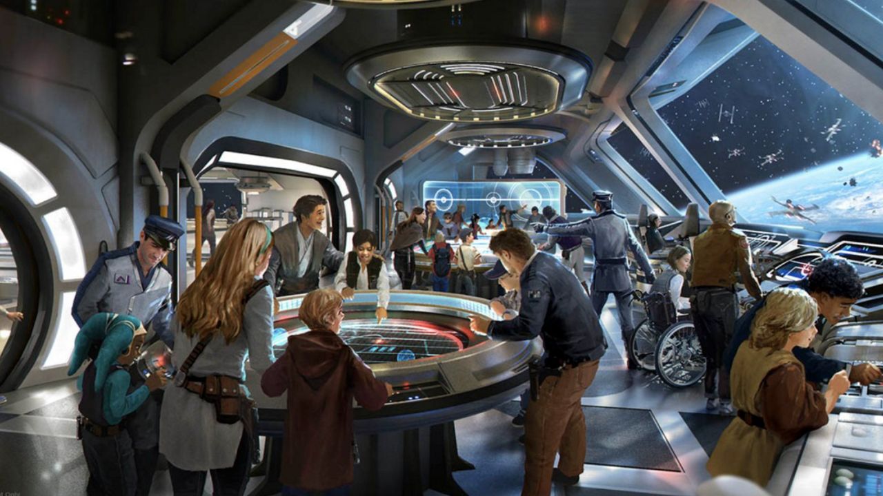 Concept art of the bridge on Star Wars: Galactic Starcruiser. (Photo courtesy: Disney)