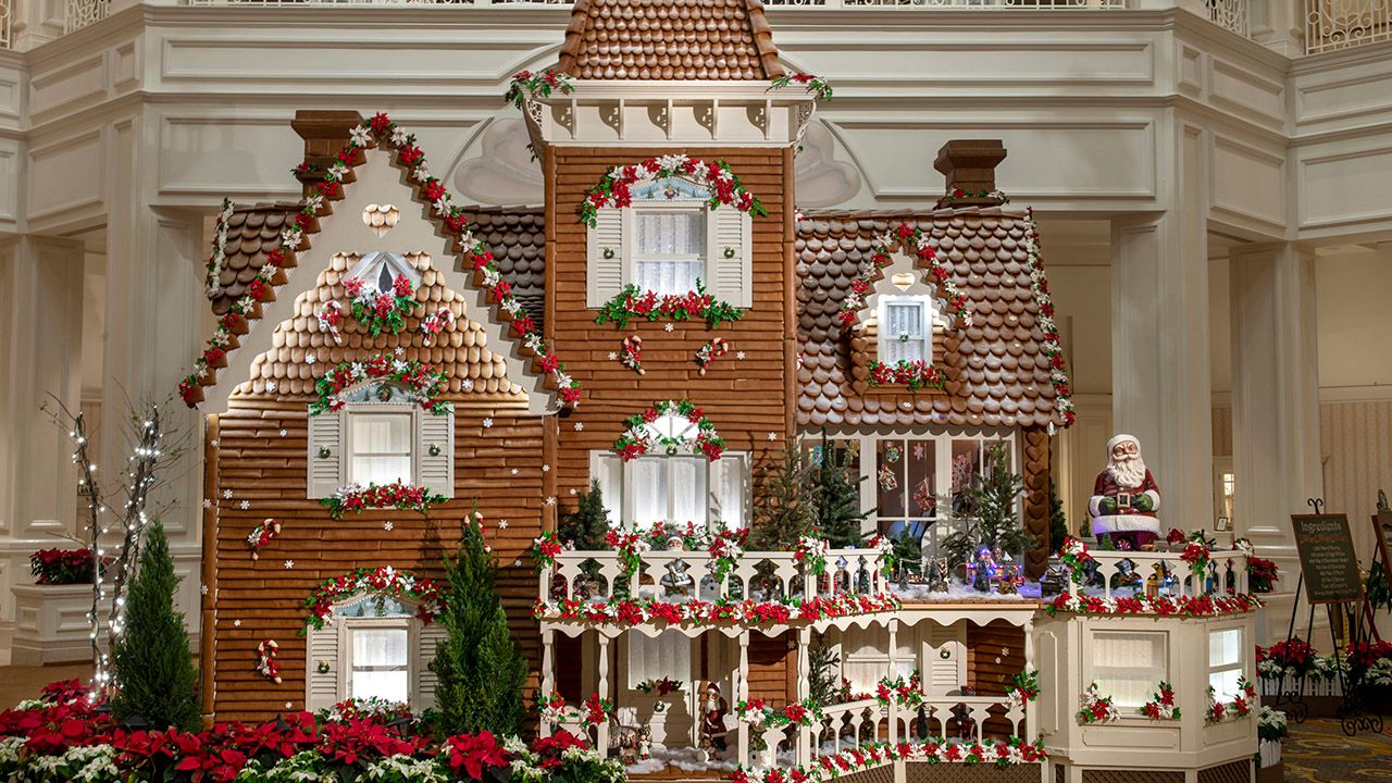 The Gingerbread House display at Disney's Grand Floridian Resort. (Courtesy of Disney World)