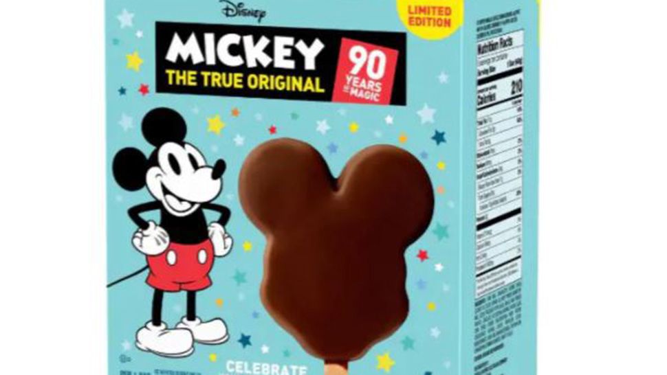 Mickey Mouse ice cream bars will soon be available in grocery stores. (Courtesy of Ralphs)